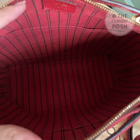 ❌SOLD❌ Louis Vuitton Bastille PM Empreinte Cerise Red Leather Tote Bag DU2184 - Picture 6 of 14